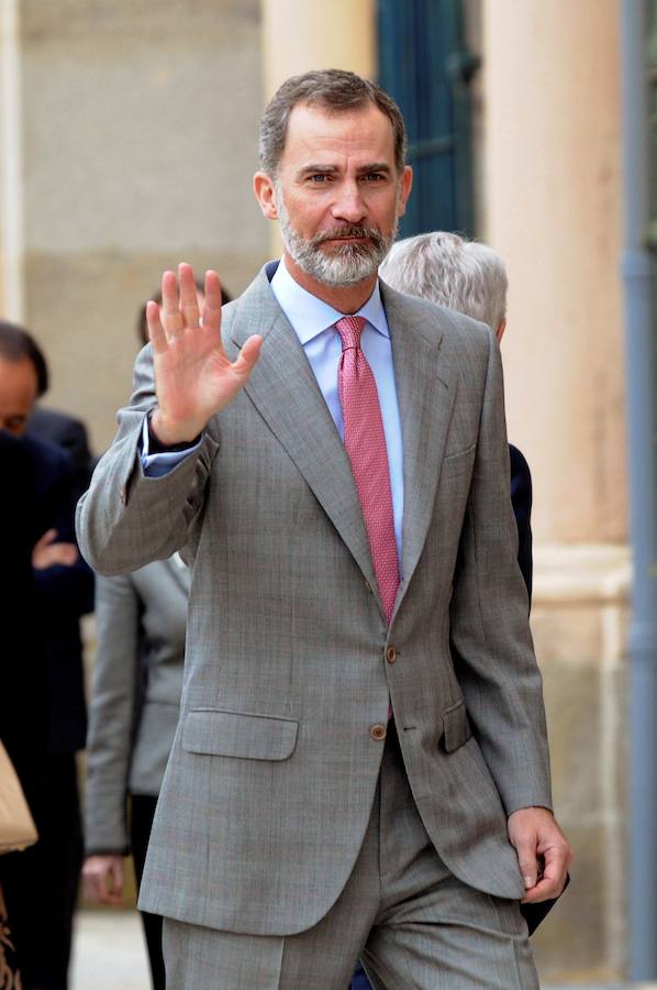 Fotos: El Rey Felipe VI preside en el Palacio Real de La Granja la reunión del Instituto Elcano