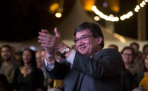 Jaime Abello, en el Festival Gabriel García Márquez de Medellín. 