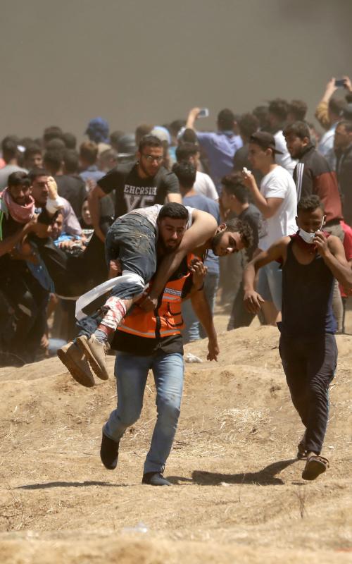 Más de cuarenta muertos y más de un millar de fallecidos en Gaza, en las protestas contra la embajada de EE UU en Jerusalén