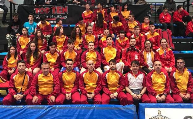 Combinado de Castilla y León de kickboxing presente en el Nacional 