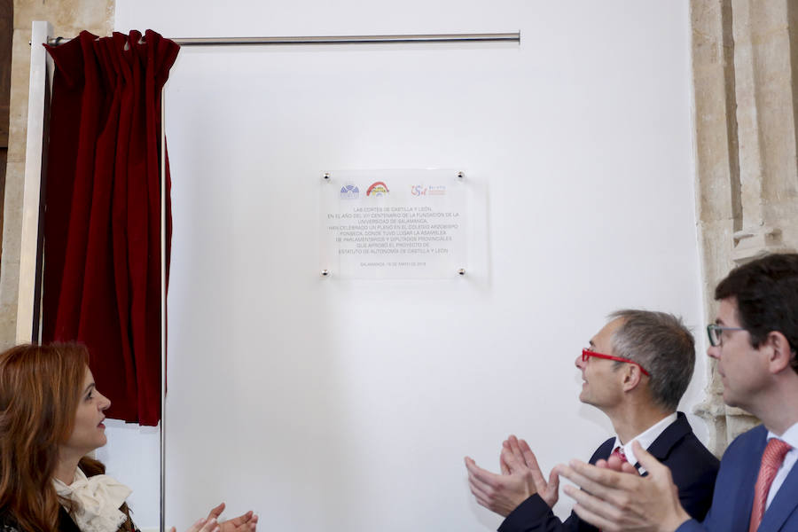 Sesión plenaria de las Cortes en Salamanca