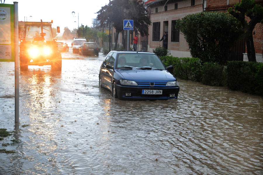 Fotos: Una tormenta inunda las calles de La Seca