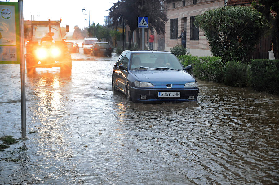 Fotos: Una tormenta inunda las calles de La Seca