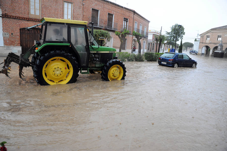 Fotos: Una tormenta inunda las calles de La Seca