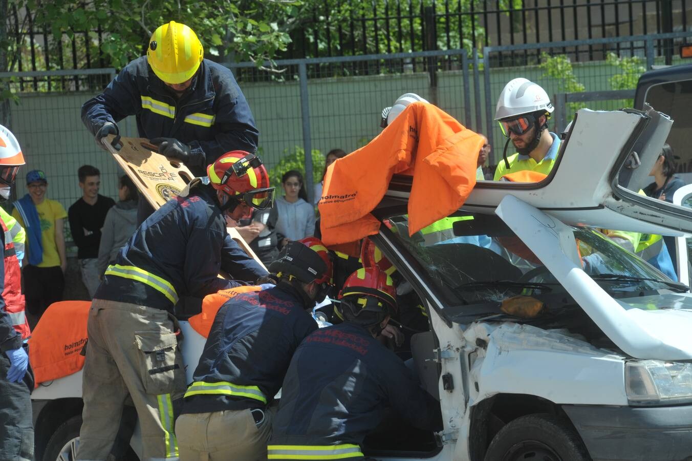 Fotos: Simulacro en Cristo Rey