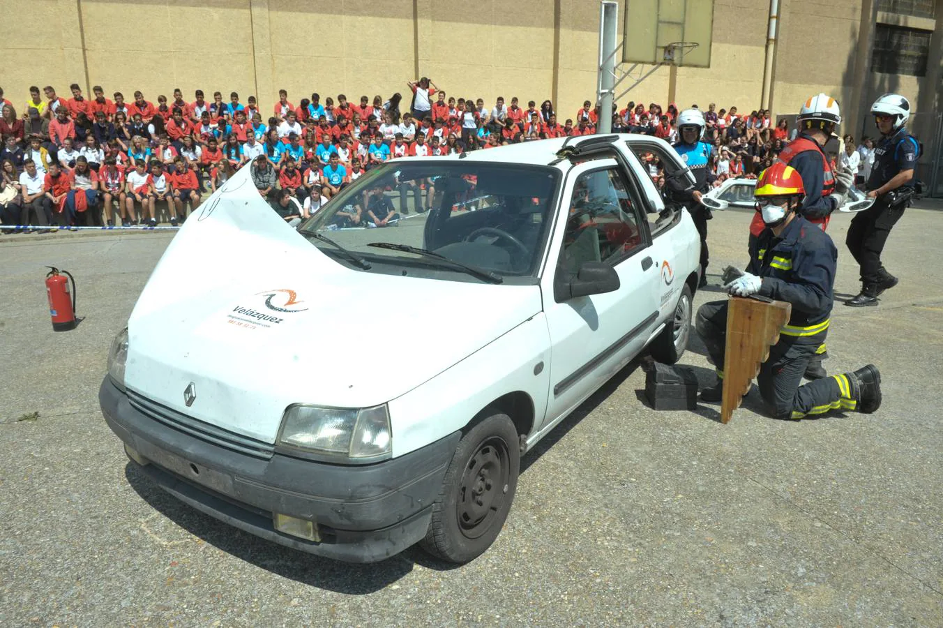 Fotos: Simulacro en Cristo Rey