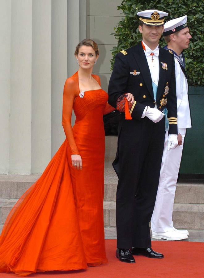 14.05.04 En la boda del príncipe Federico de Dinamarca y de la australiana Mary Donaldson que se celebró en la catedral de Nuestra Señora de Copenhague.