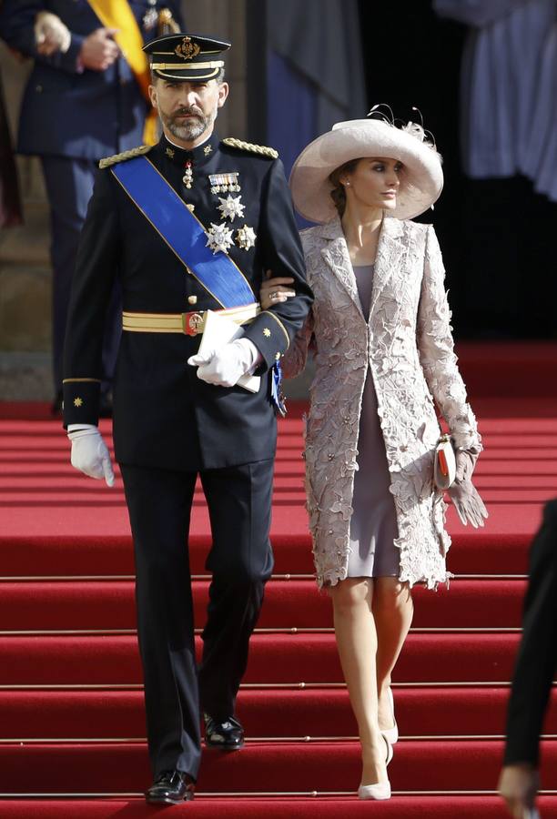 20.10.12 En la boda del príncipe Guillermo de Luxemburgo y Stéphanie de Lannoy.