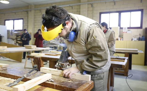 Participantes en un programa de formación para el empleo.