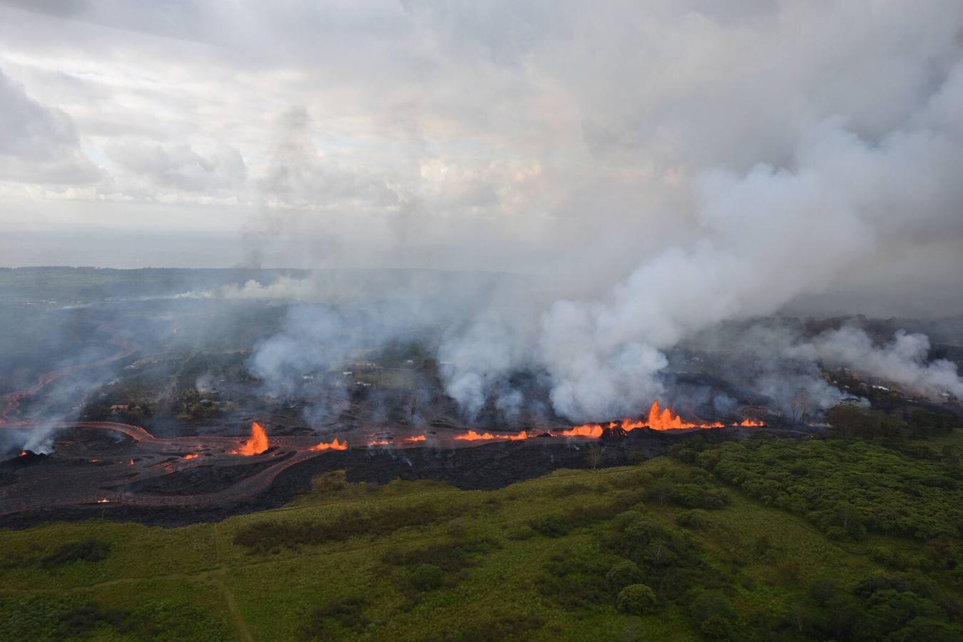 Fotos: Las impresionantes imágenes de la erupción del volcán Kilauea de Hawái