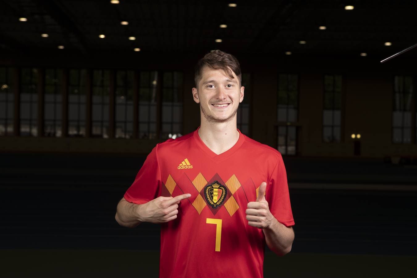 El centrocampista Aleksei Miranchuk, con la camiseta de Bélgica.