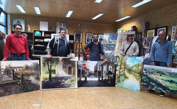 Julio Arranz gana el certamen de pintura rápida de Palencia
