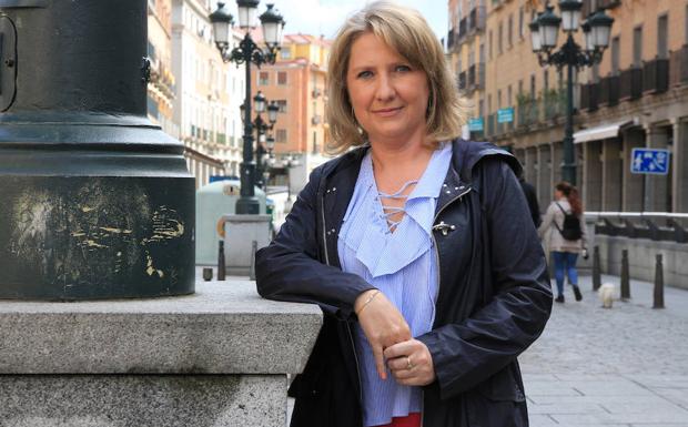 Ana Vázquez, en la avenida del Acueducto. 