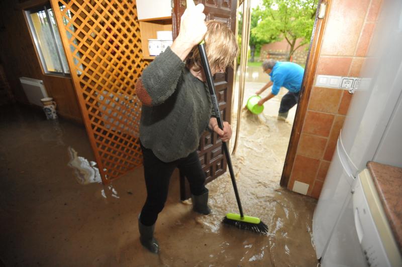 Inundaciones en Viana de Cega (Valladolid)
