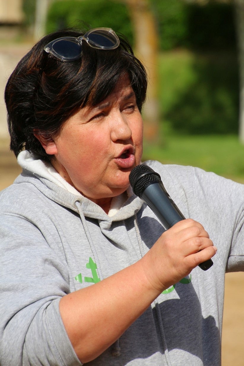 La marcha transcurrió junto al Canal de Castilla, 14 kilómetros de distancia en un recorrido de ida y vuelta por los caminos de sirga, hasta el conocido como puente de Moral