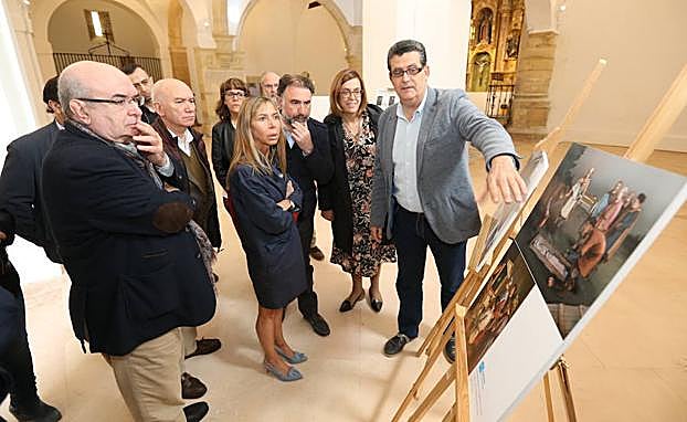 Visita a las obras del museo de San Pedro, este lunes.