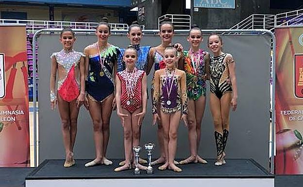 Componentes del Club Rítmica Salamanca. 