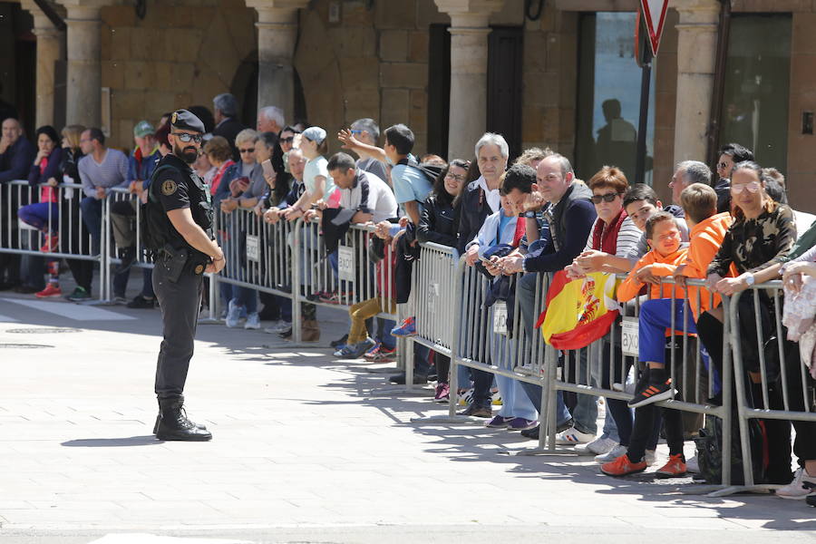 Fotos: El Rey, recibido en Aguilar de Campoo (1/2)