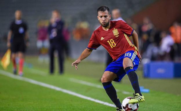 Uno de los mejores carrileros - Jordi Alba defensa Barcelona y Selección Española de fútbol Rusia 2018