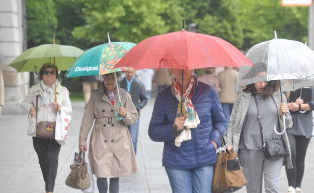 Lluvia en Valladolid a principios de semana.