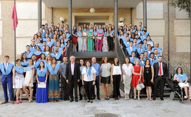 Graduación en la Universidad de Valladolid.