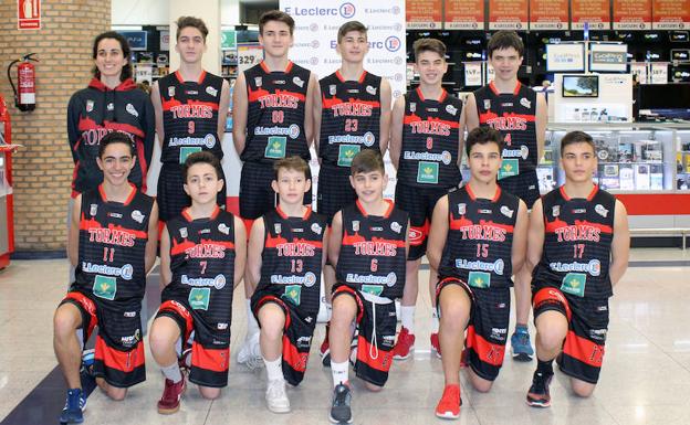 Plantilla del CB Tormes infantil. 