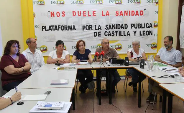Reunión de las plataformas sanitarias en Palencia.