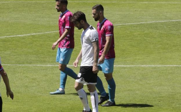 Ortiz, durante el partido ante el Compostela en el Helmántico. 