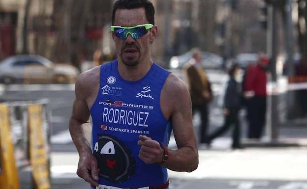 Alexis Rodríguez, en una prueba en Salamanca. 