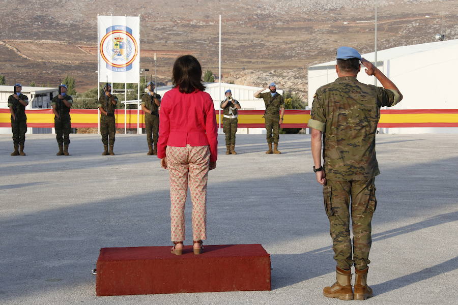 Se trata del primer viaje oficial que realiza la ministra a un contingente español en misión internacional