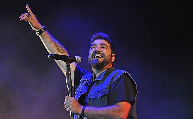 Concierto de Antonio Orozco en Tordesillas, en el 2017.