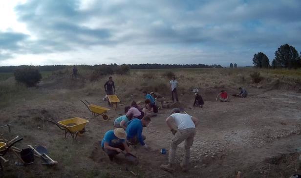Excavaciones arqueológicas en la villa romana de Aguilafuente. El Norte