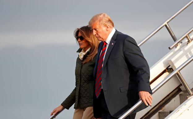 Donald Trump y su esposa Melania.