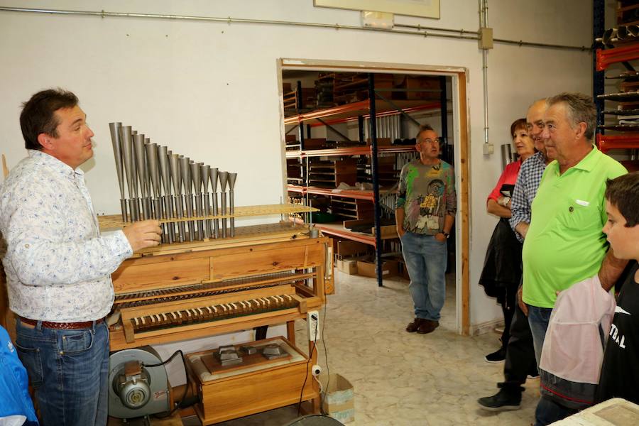 Fotos: Visita al taller de organería Acitores de Torquemada