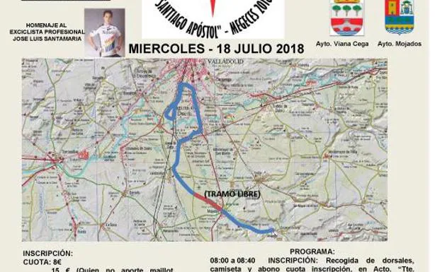 Cartel anunciador de la marcha cicloturista de este año. 