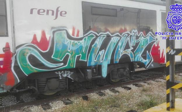 Detenidos nueve grafiteros por cometer 105 delitos en varias provincias, entre ellas Valladolid