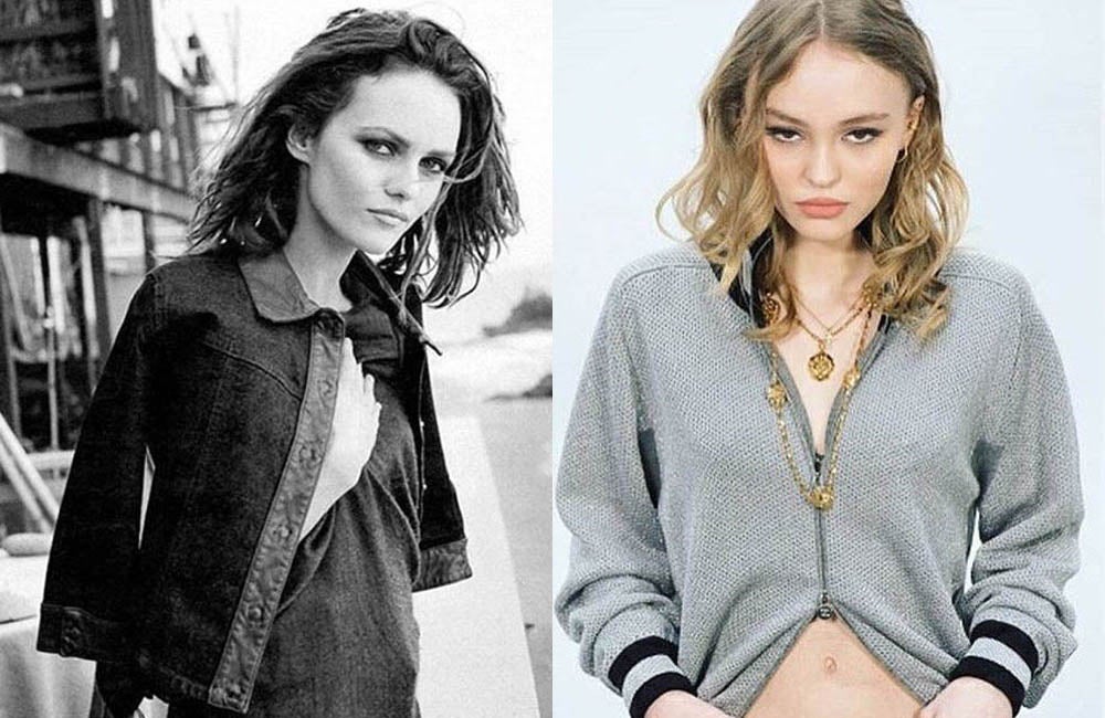 Vanessa Paradis y, a la derecha, su hija Lily-Rose Depp, fruto de su relación con el actor Johnny Depp. Siguiendo los pasos de su madre, la joven debutó a los 15 años como modelo de la mano de Karl Lagerfeld, que la convirtió en una de las musas de Chanel. Ahora acaba de terminar el rodaje de la película 'Les fauves'.