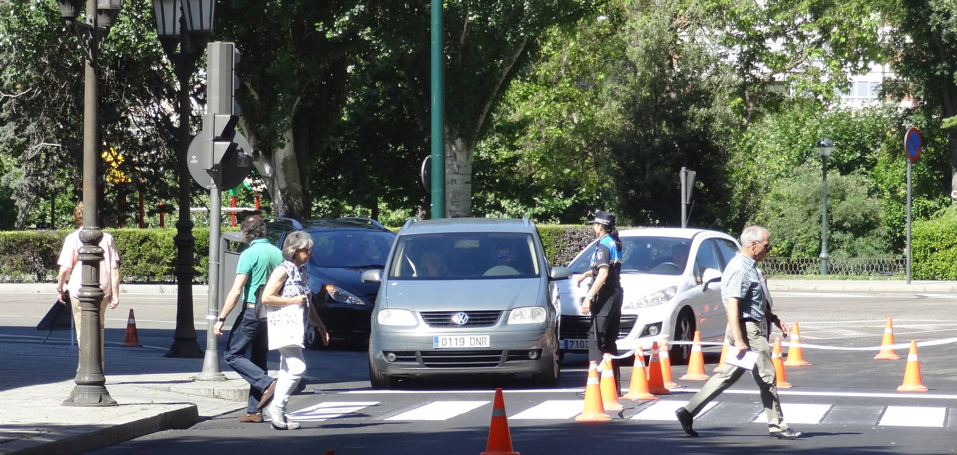 Los conductores que circulen por esta vía se encontrarán con uno de los nueve avisadores de velocidad que acaba de instalar el Ayuntamiento