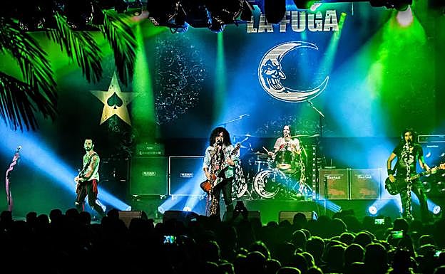 Los componentes de La Fuga, en un concierto. 