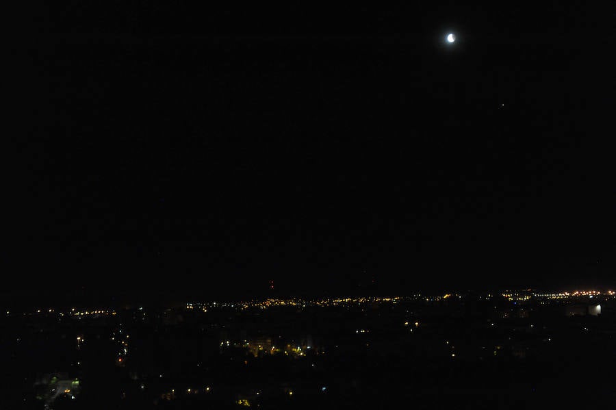 La luna de sangre en Valladolid.