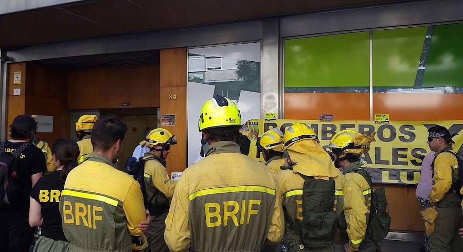 Trabajadores de las BRIF.