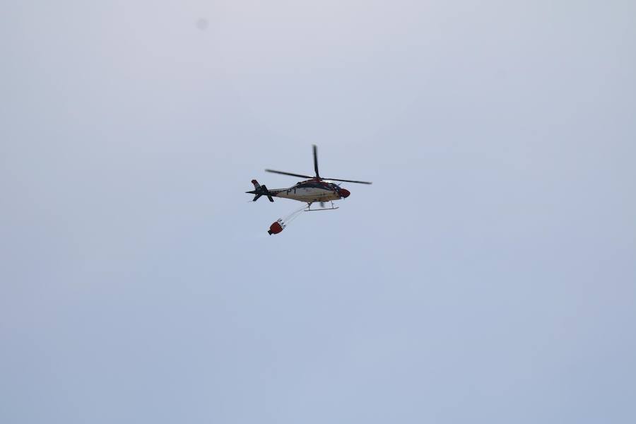 Fotos: Un incendio quema varias hectáreas de cereal y monte en Vertavillo