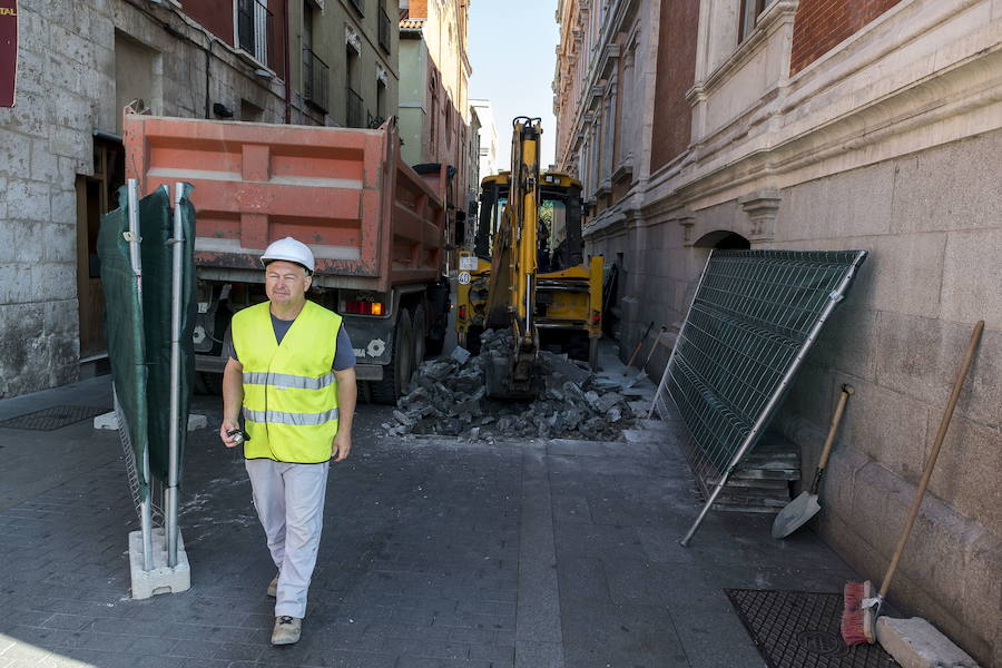 Catas en la calle Jesús, el pasado mes de julio. 