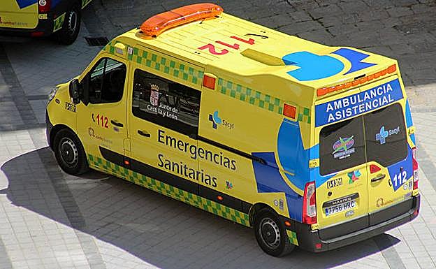 Ambulancia medicalizada como la empleada en la asistencia al accidente. 