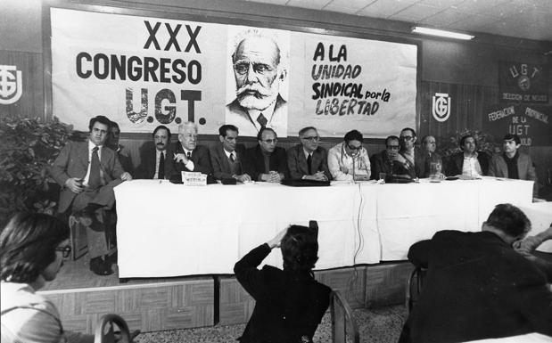 Primer congreso de UGT tras el exilio. 