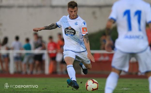 Diego Caballo, con el Deportivo. 