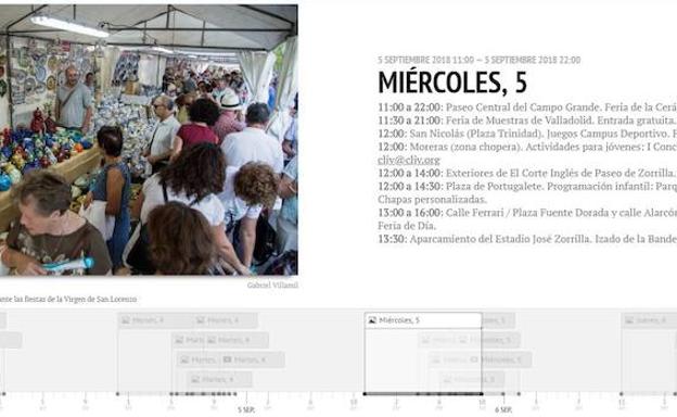 Consulta de forma interactiva el programa de fiestas de Valladolid