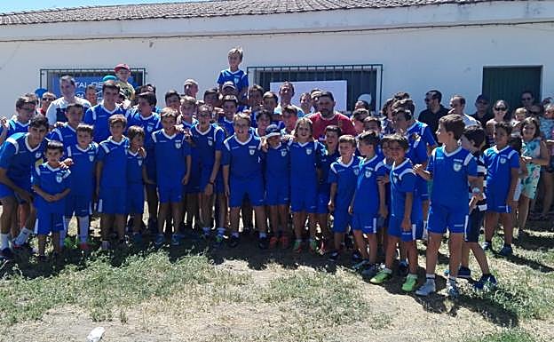 Participantes del campus de Ledesma del FS Salamanca. 