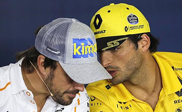 Fernando Alonso y Carlos Sainz. 