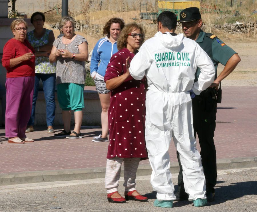 Fotos: Un muerto y tres heridos por un tiroteo en el municipio de Castrillo-Tejeriego